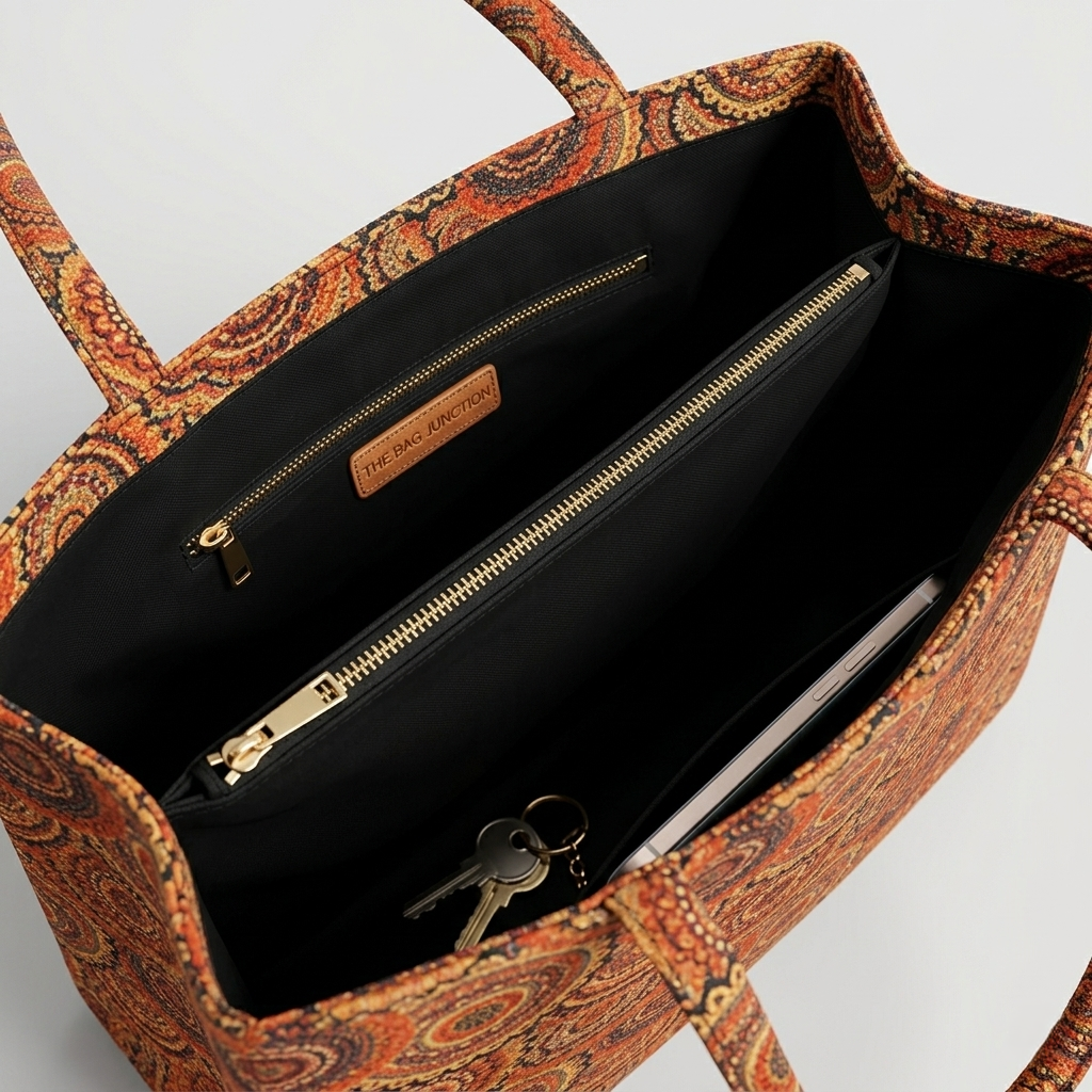 Multicolor Mandala Printed Tote Bag for College & Daily Wear